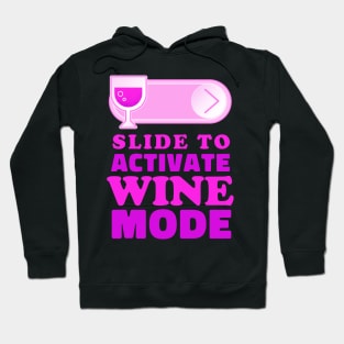 Slide to unlock Wine Hoodie